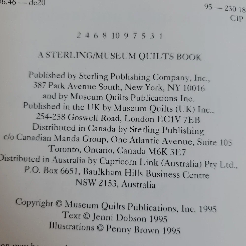 Sterling Publishing Beautiful Quilts Art Deco Jenni Dobson Quilting Book Lot 3